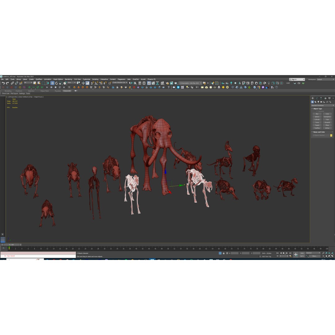 Ultimate Skeleton and Skull Pack 3D Model – Low Poly Game-Ready Assets, FBX - View 52