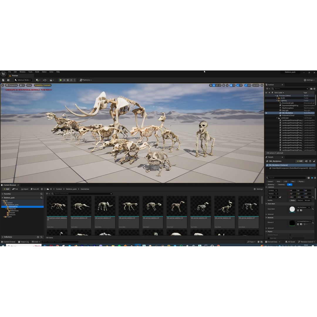 Ultimate Skeleton and Skull Pack 3D Model – Low Poly Game-Ready Assets, FBX - View 56