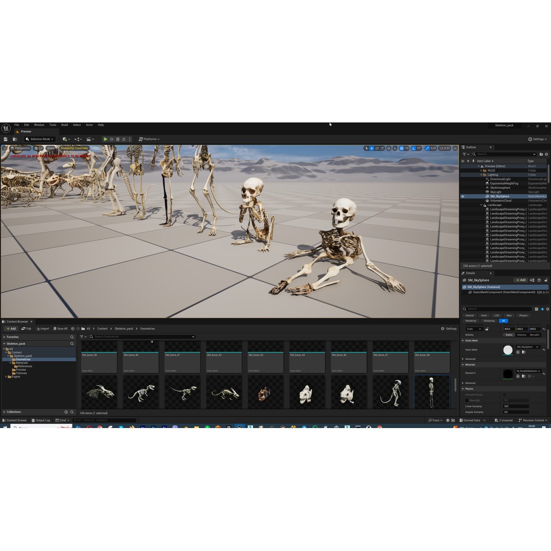 Ultimate Skeleton and Skull Pack 3D Model – Low Poly Game-Ready Assets, FBX - View 58