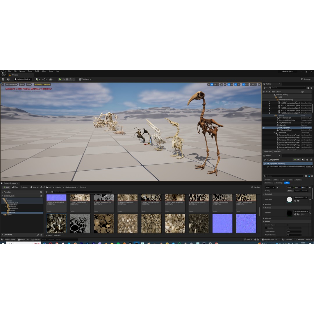 Ultimate Skeleton and Skull Pack 3D Model – Low Poly Game-Ready Assets, FBX - View 62
