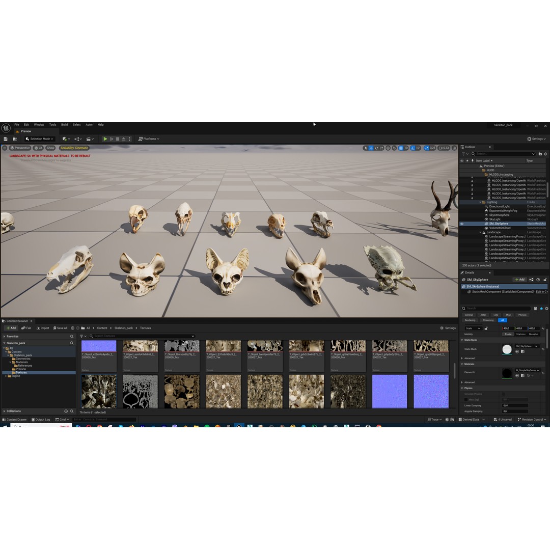 Ultimate Skeleton and Skull Pack 3D Model – Low Poly Game-Ready Assets, FBX - View 65