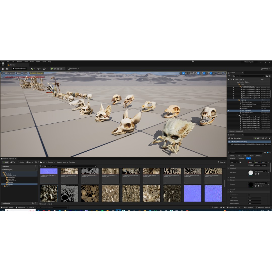 Ultimate Skeleton and Skull Pack 3D Model – Low Poly Game-Ready Assets, FBX - View 67