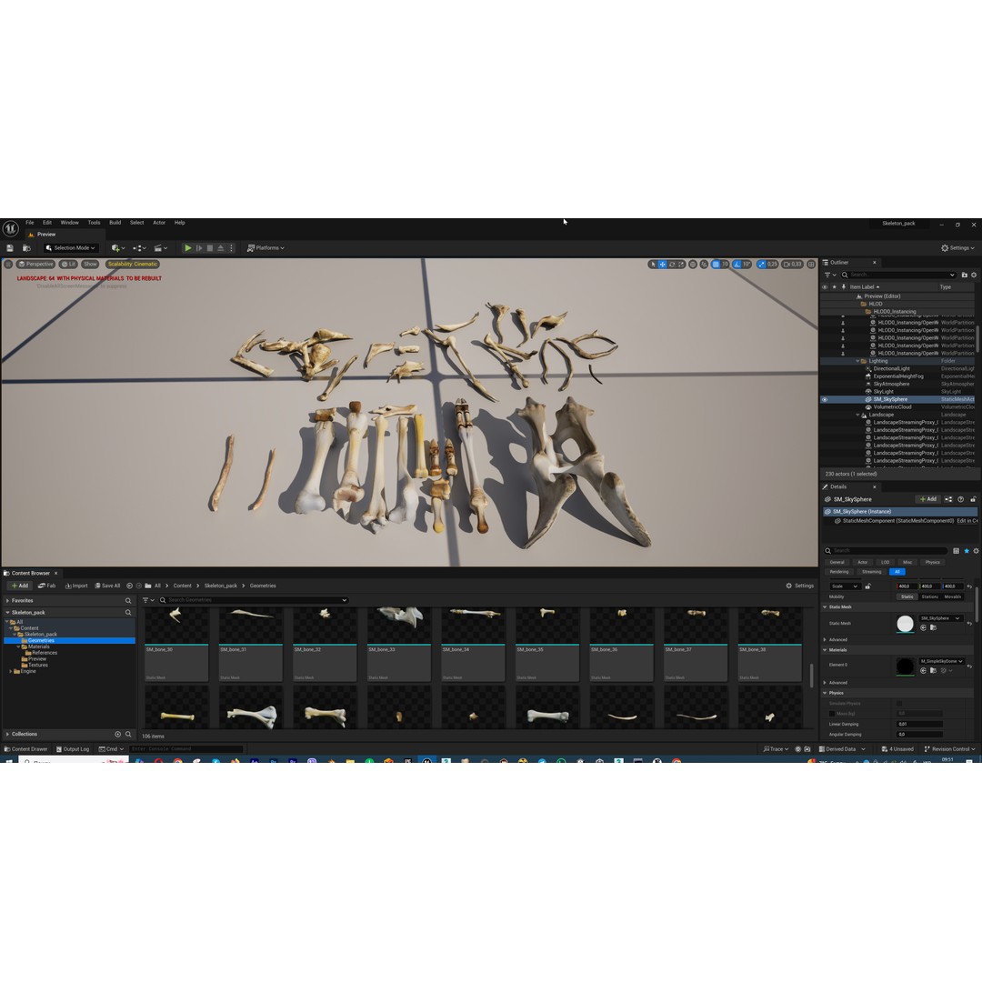 Ultimate Skeleton and Skull Pack 3D Model – Low Poly Game-Ready Assets, FBX - View 68