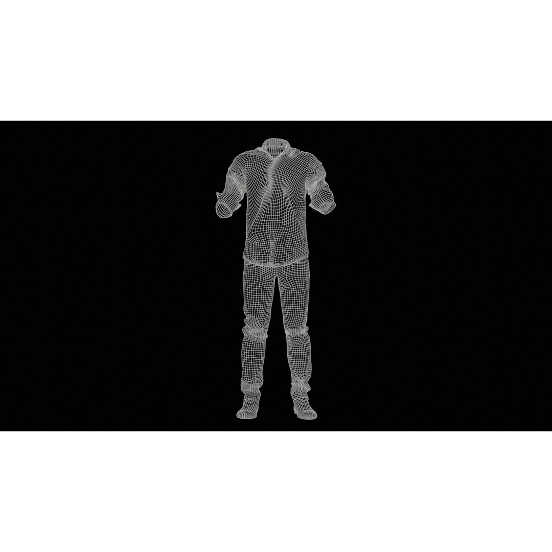 Casual Outfit 46 3D Model – Low-Poly Character Clothing, FBX - View 13