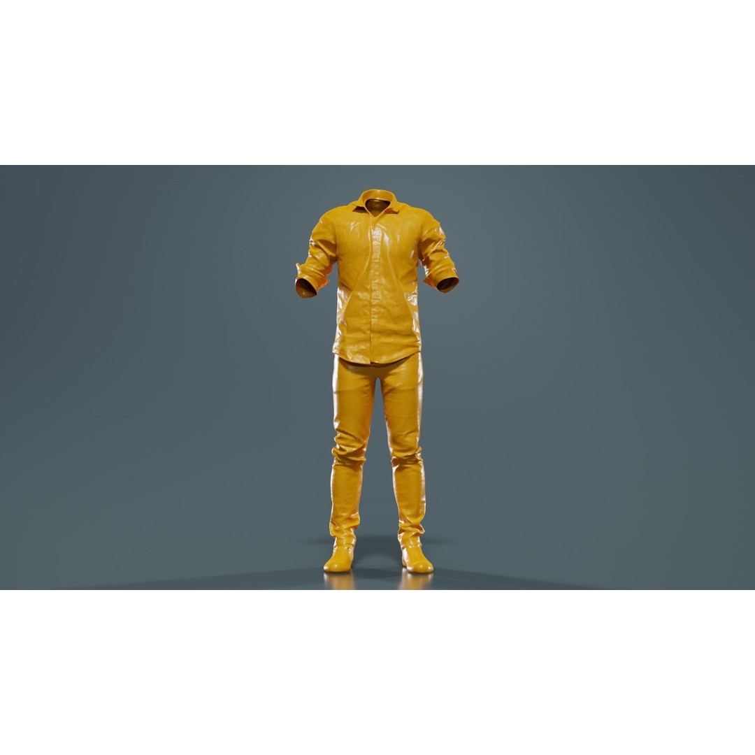 Casual Outfit 46 3D Model – Low-Poly Character Clothing, FBX - View 14