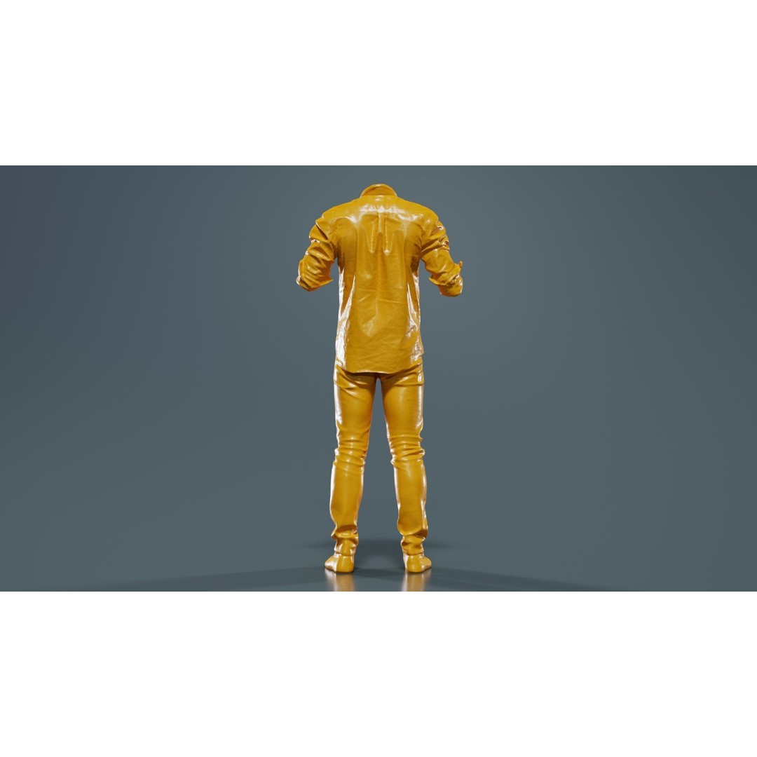 Casual Outfit 46 3D Model – Low-Poly Character Clothing, FBX - View 15