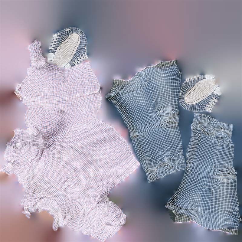 Casual Outfit 46 3D Model – Low-Poly Character Clothing, FBX - View 16