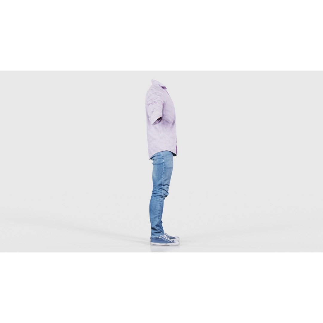 Casual Outfit 46 3D Model – Low-Poly Character Clothing, FBX - View 20