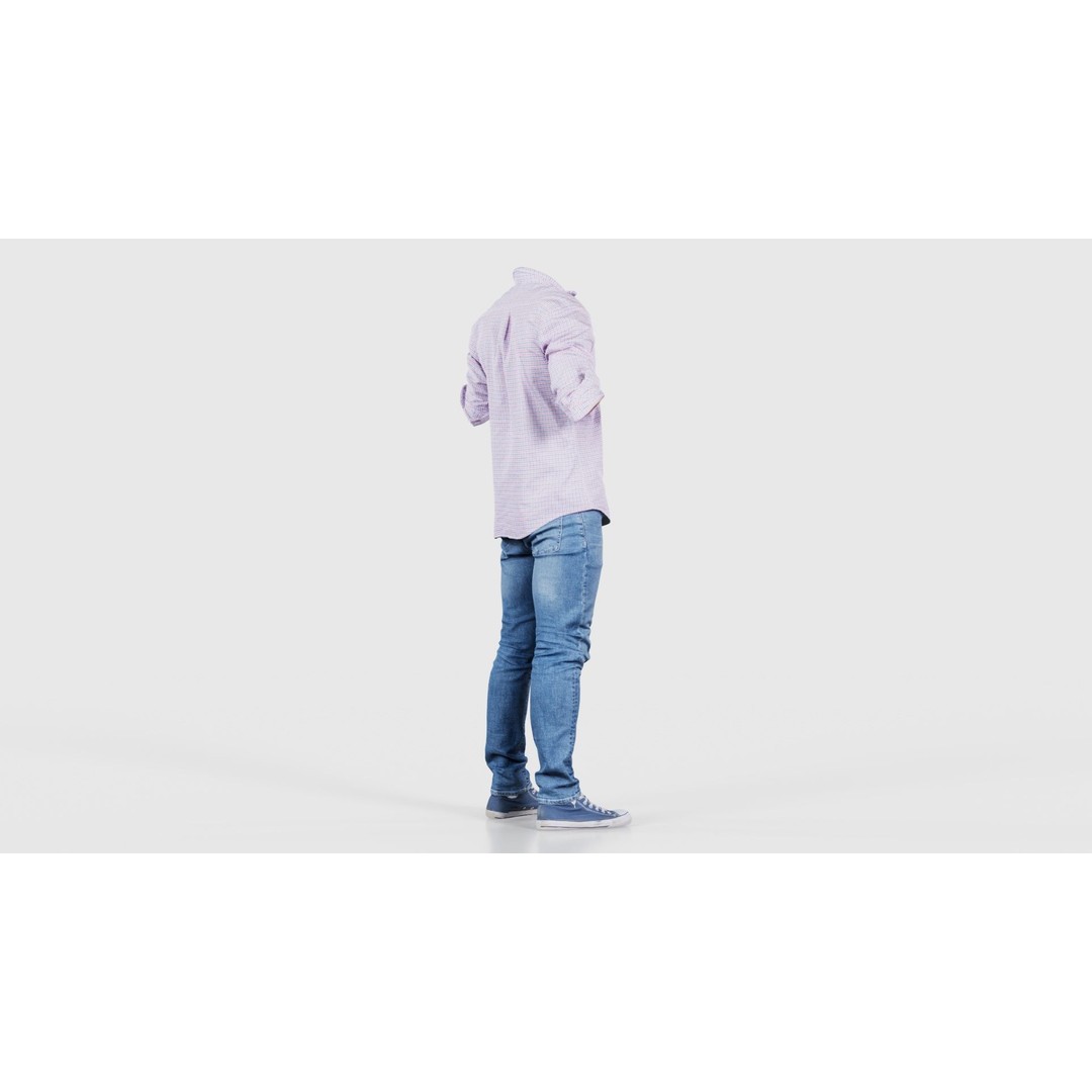 Casual Outfit 46 3D Model – Low-Poly Character Clothing, FBX - View 21