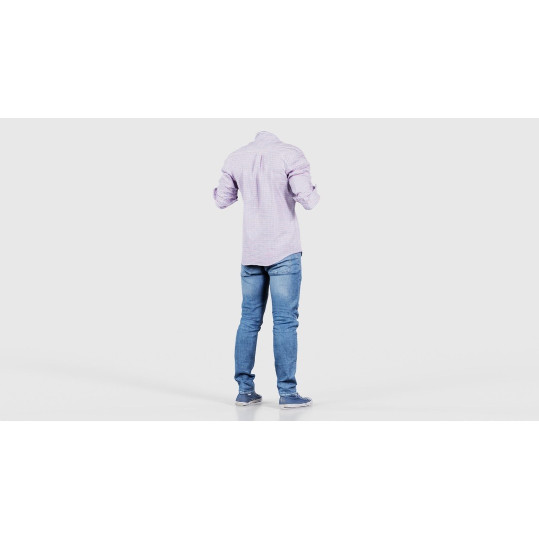 Casual Outfit 46 3D Model – Low-Poly Character Clothing, FBX - View 22