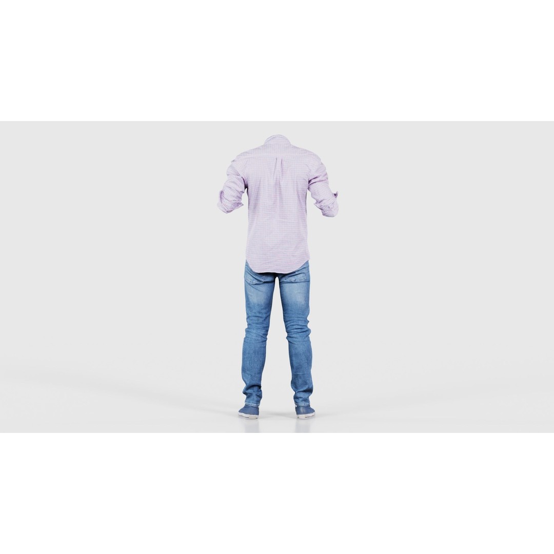 Casual Outfit 46 3D Model – Low-Poly Character Clothing, FBX - View 23
