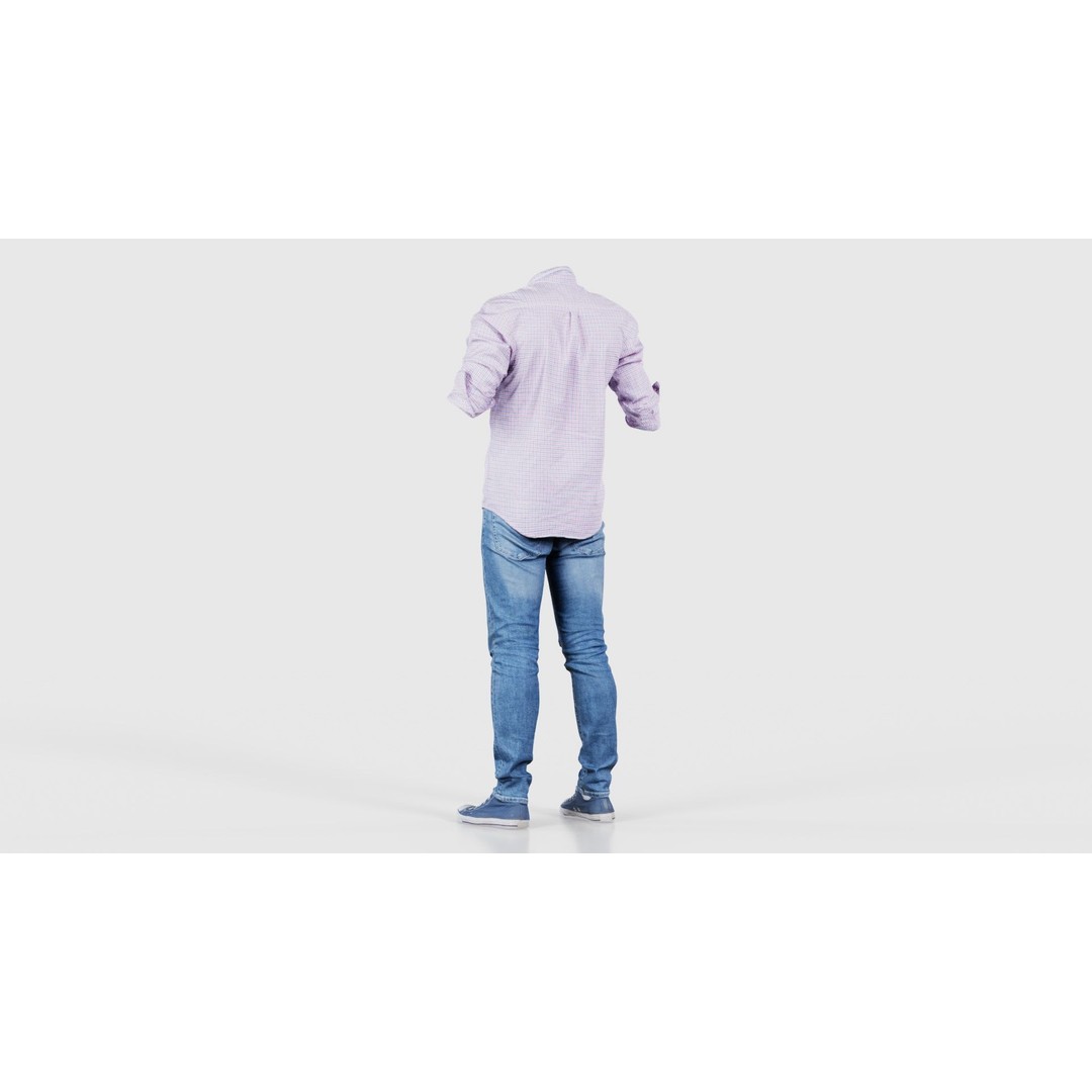 Casual Outfit 46 3D Model – Low-Poly Character Clothing, FBX - View 24