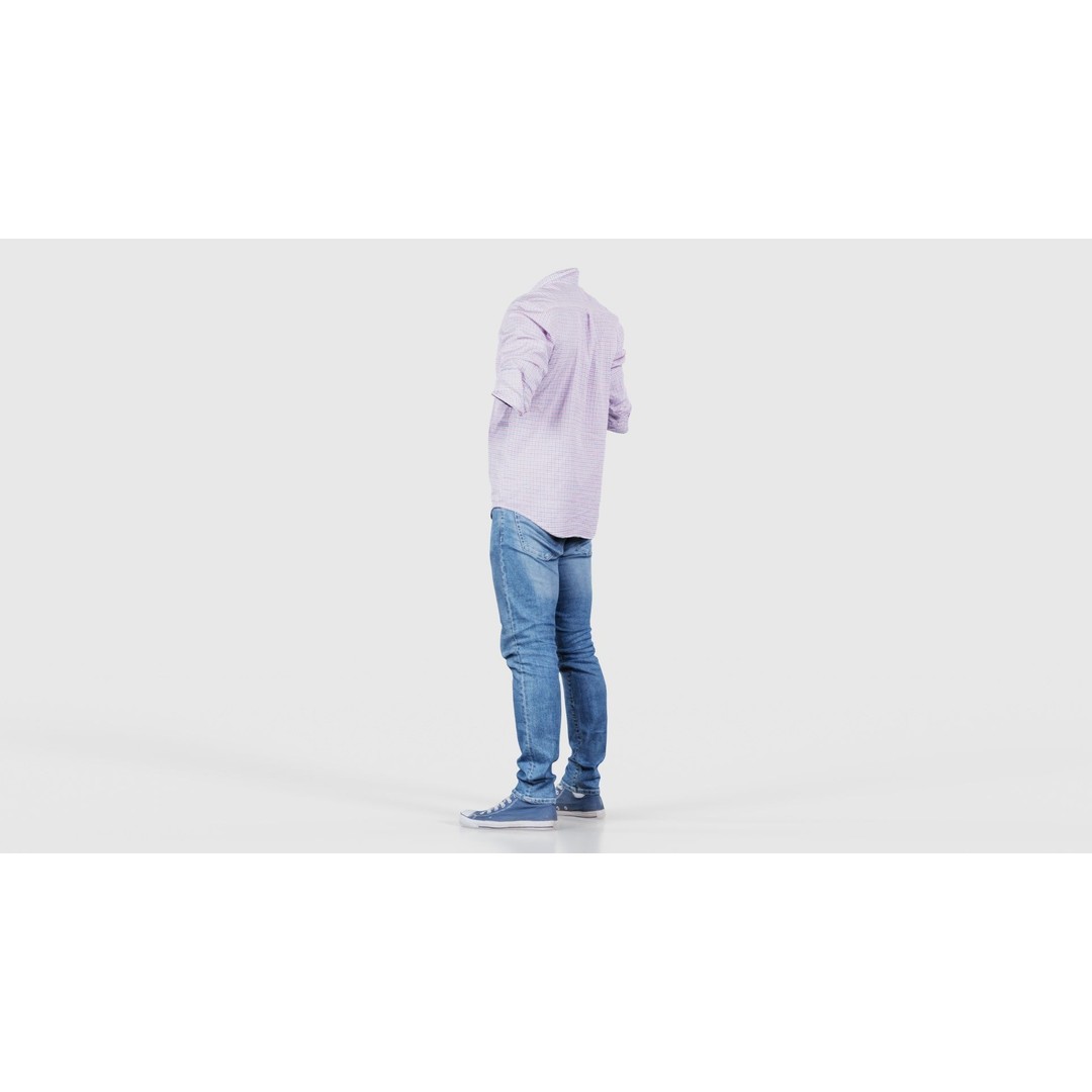 Casual Outfit 46 3D Model – Low-Poly Character Clothing, FBX - View 25