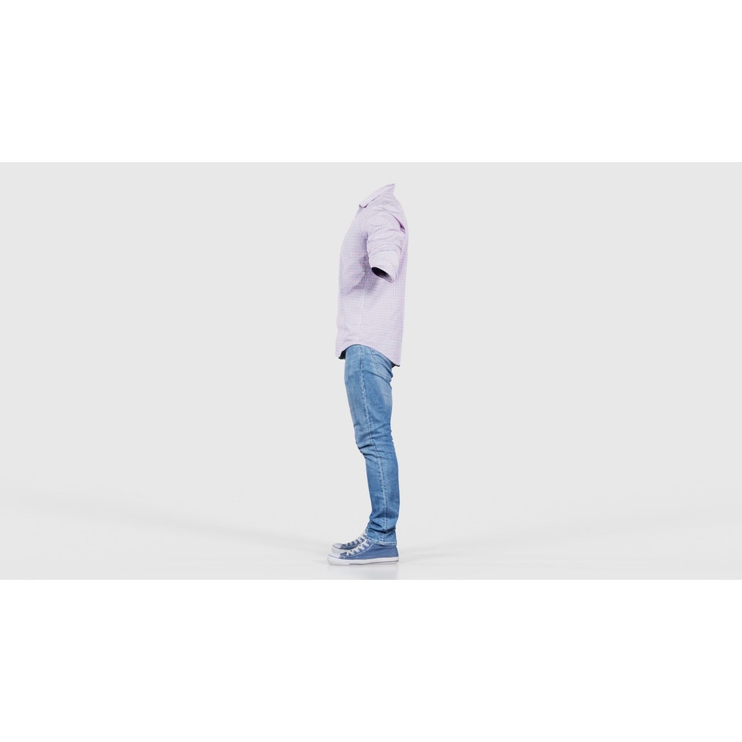 Casual Outfit 46 3D Model – Low-Poly Character Clothing, FBX - View 26