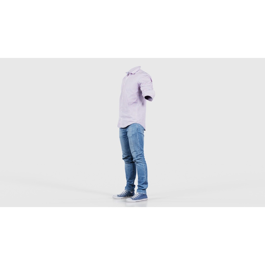 Casual Outfit 46 3D Model – Low-Poly Character Clothing, FBX - View 27