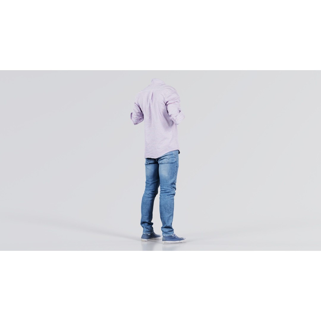 Casual Outfit 46 3D Model – Low-Poly Character Clothing, FBX - View 9