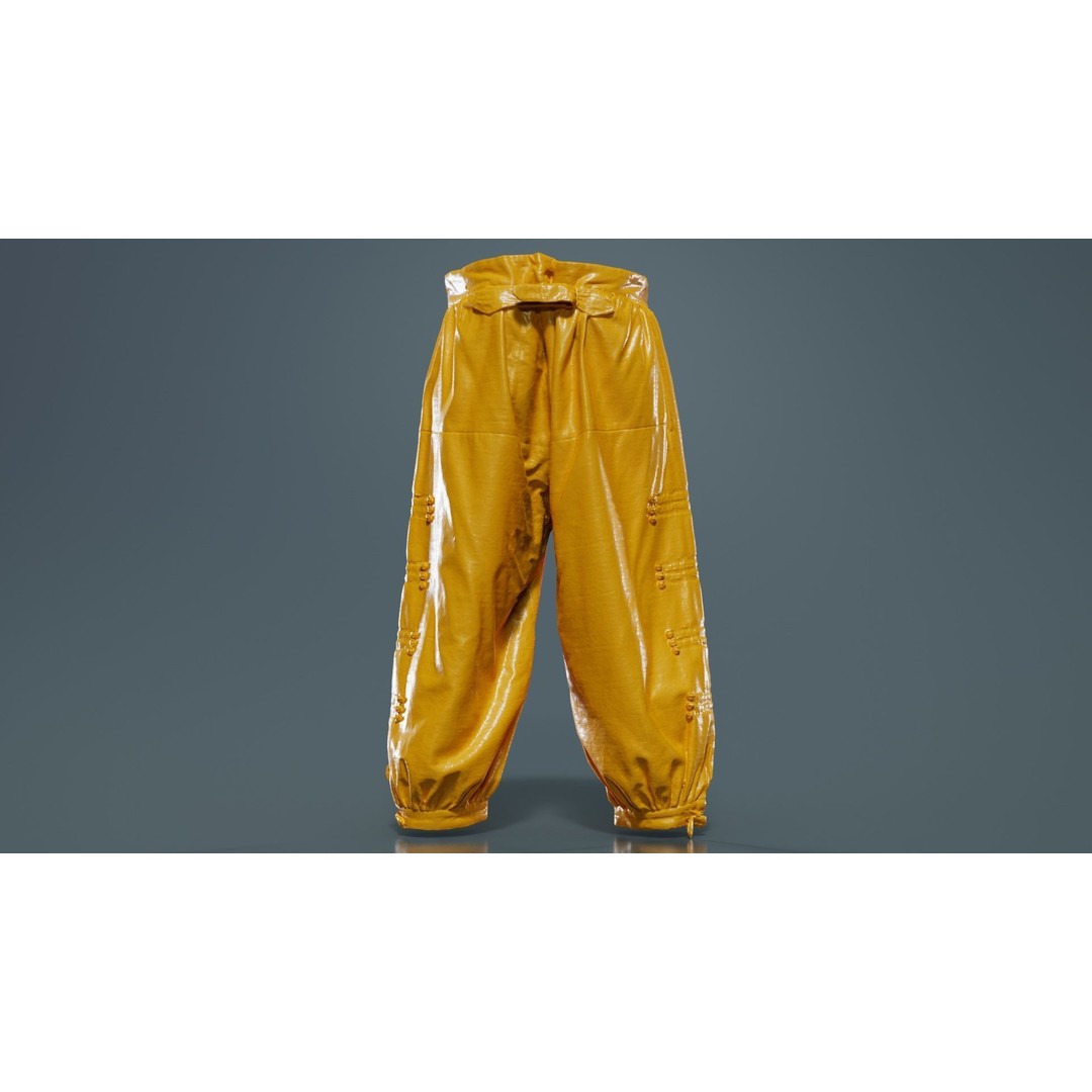 Plus Trousers 3D Model – Low Poly Clothing Asset, FBX, PBR - View 15