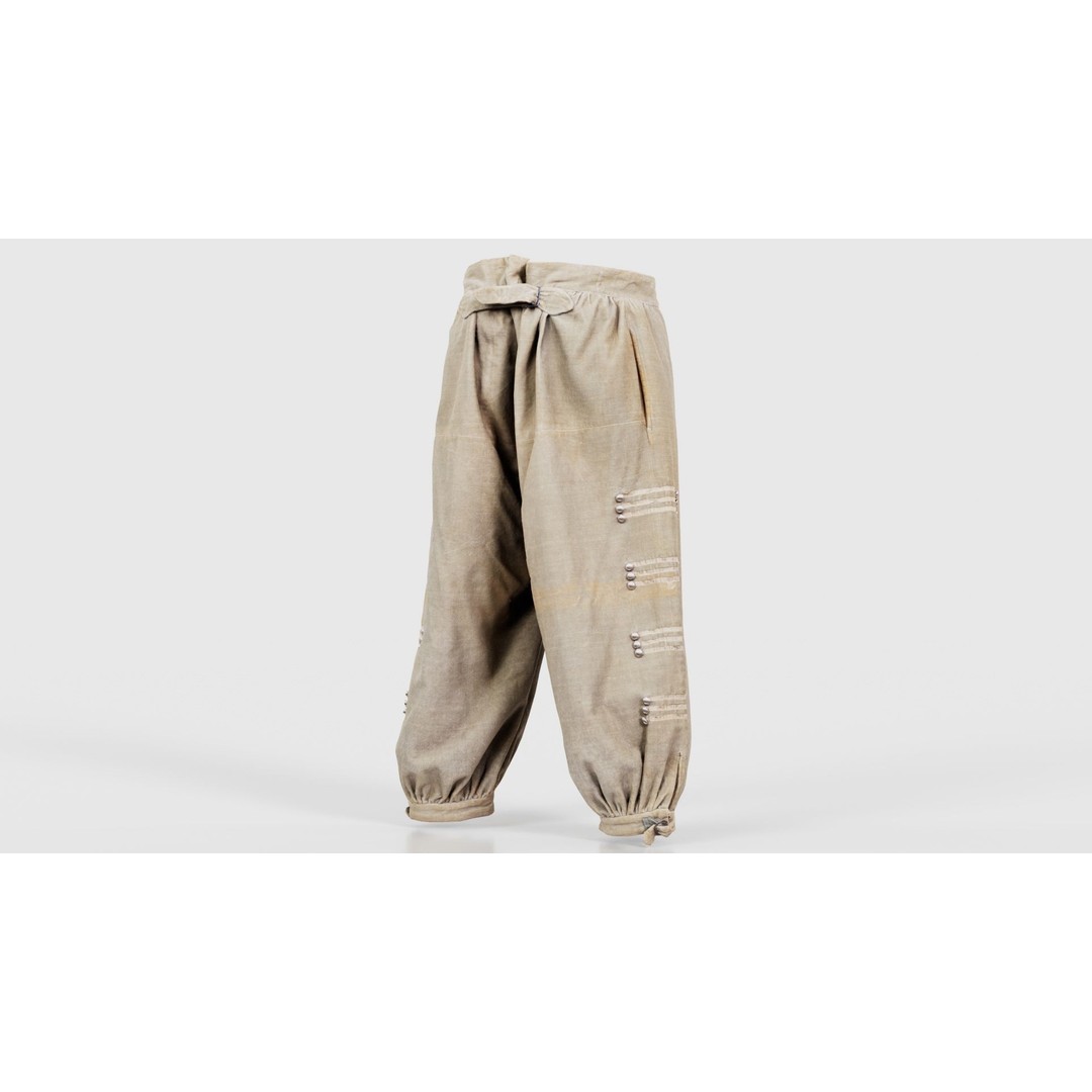 Plus Trousers 3D Model – Low Poly Clothing Asset, FBX, PBR - View 22