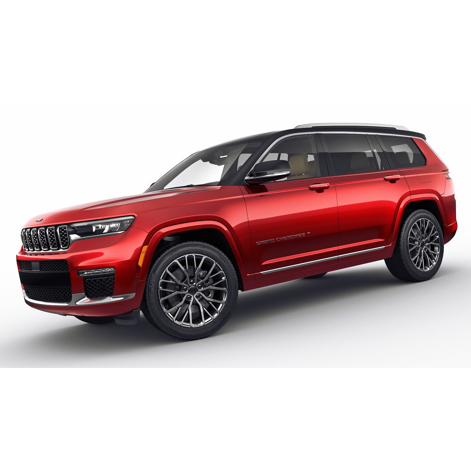 Jeep Grand Cherokee L 2022 - Detailed 3D Model - View 12