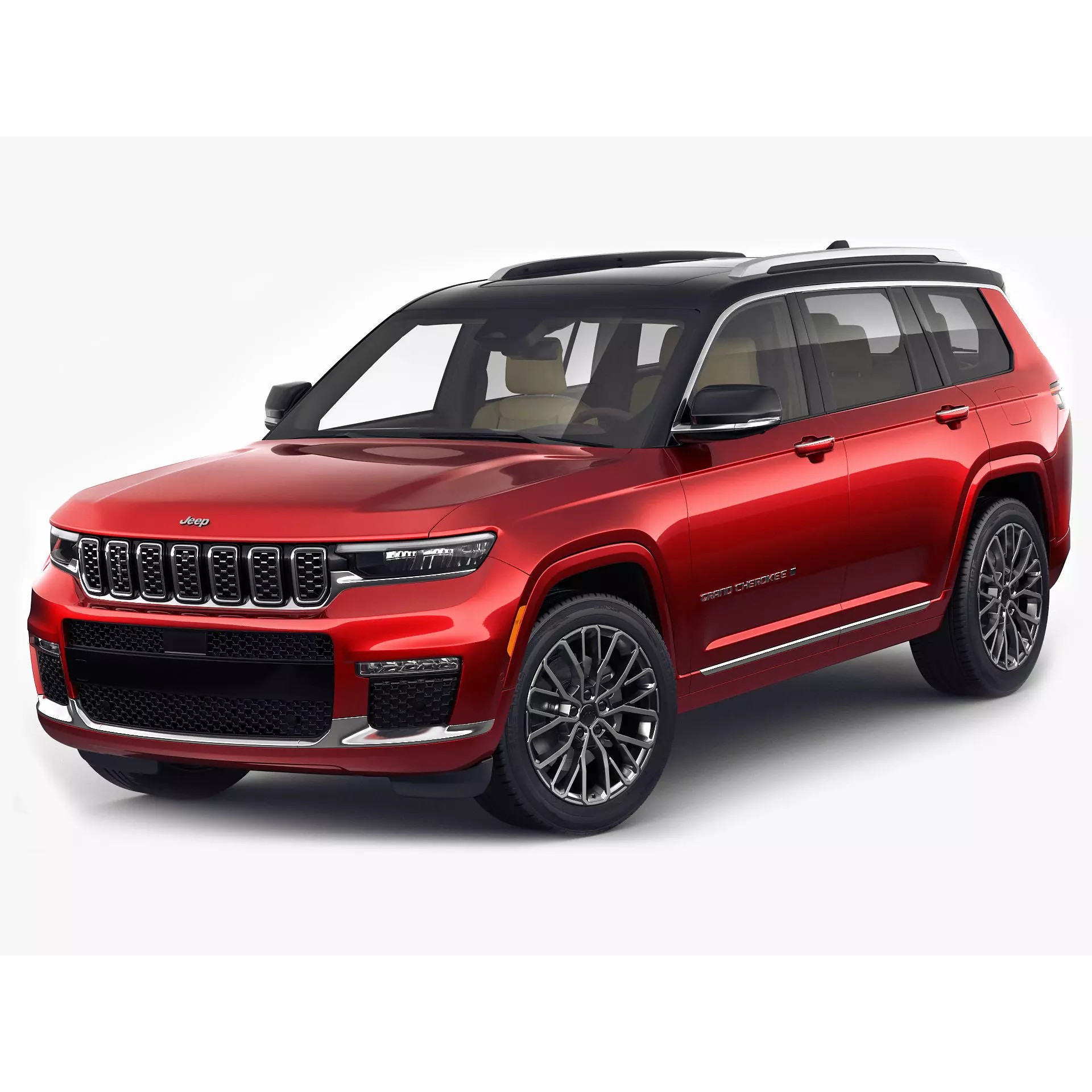 Jeep Grand Cherokee L 2022 - Detailed 3D Model - View 2