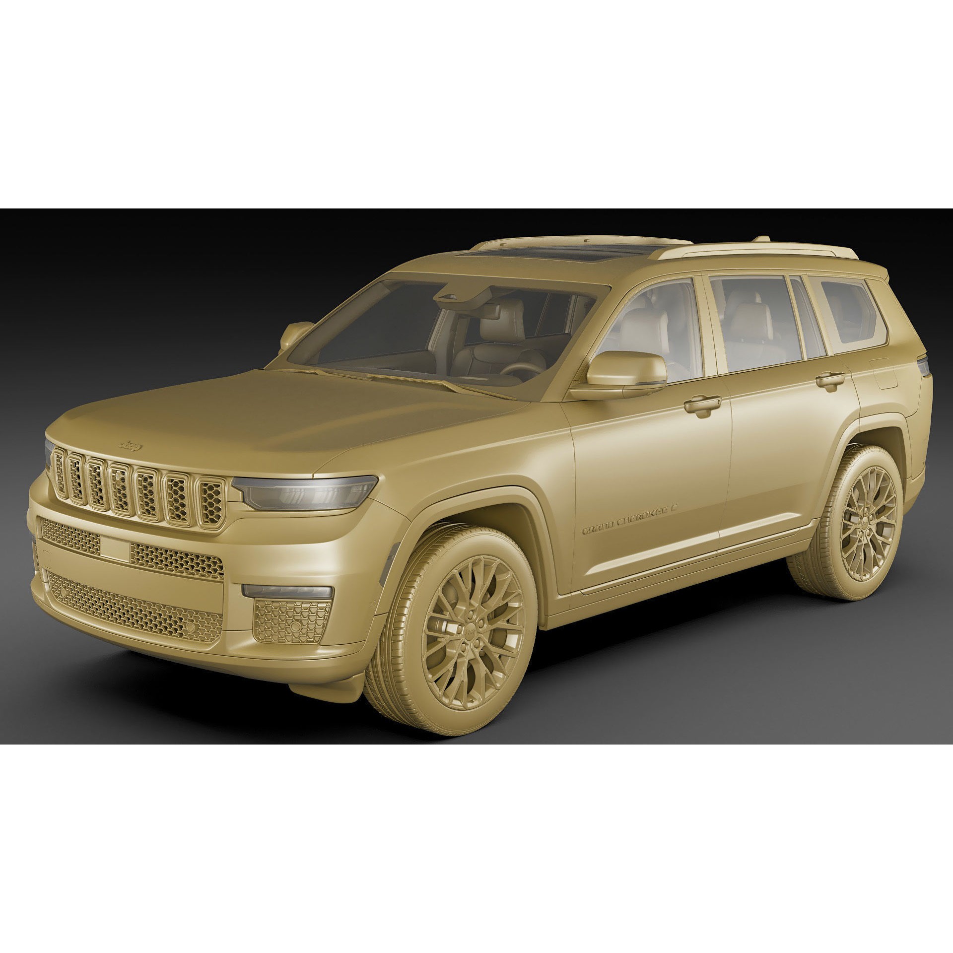 Jeep Grand Cherokee L 2022 - Detailed 3D Model - View 23