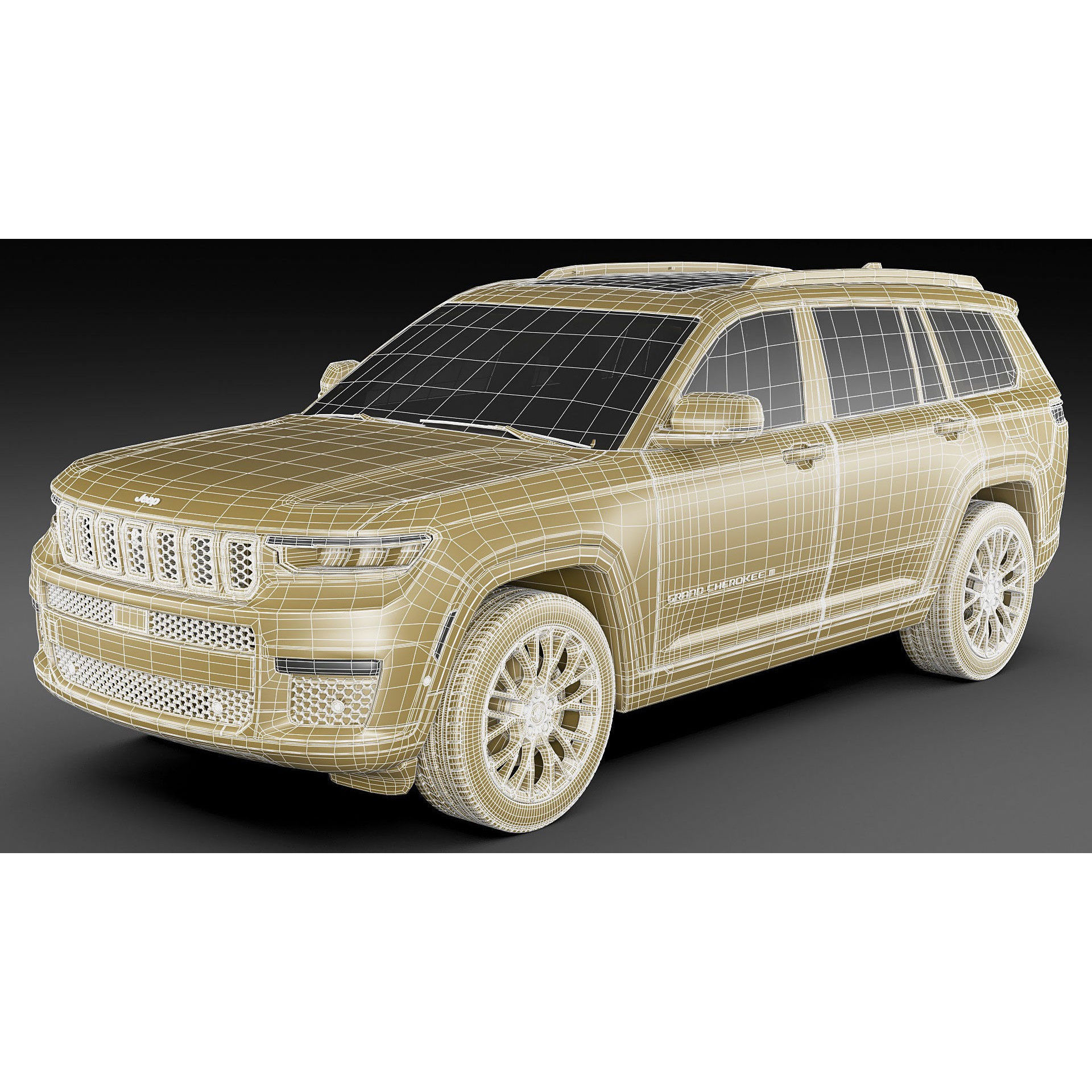 Jeep Grand Cherokee L 2022 - Detailed 3D Model - View 28