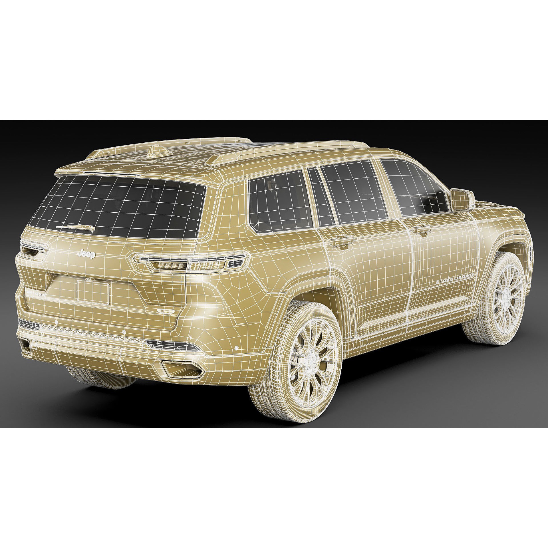 Jeep Grand Cherokee L 2022 - Detailed 3D Model - View 29