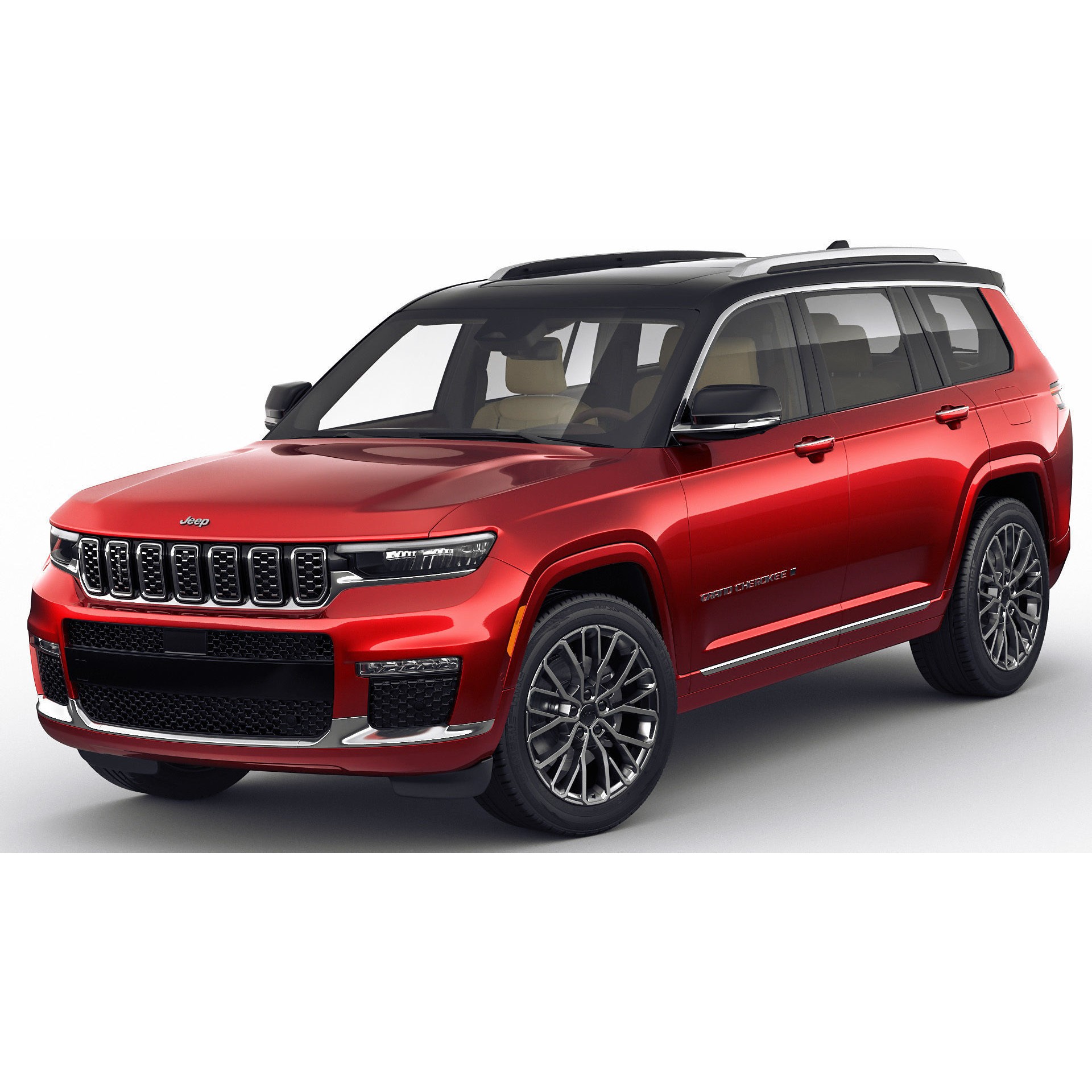 Jeep Grand Cherokee L 2022 - Detailed 3D Model - View 3