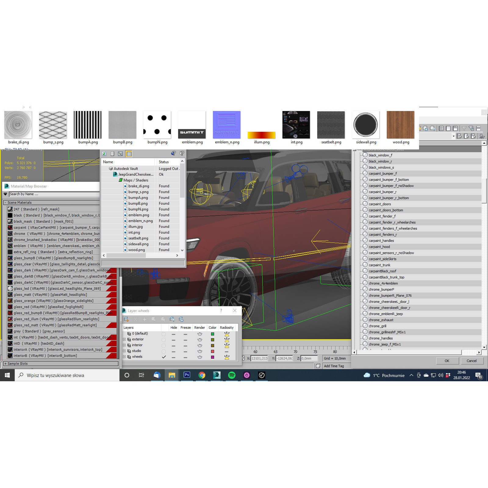 Jeep Grand Cherokee L 2022 - Detailed 3D Model - View 32