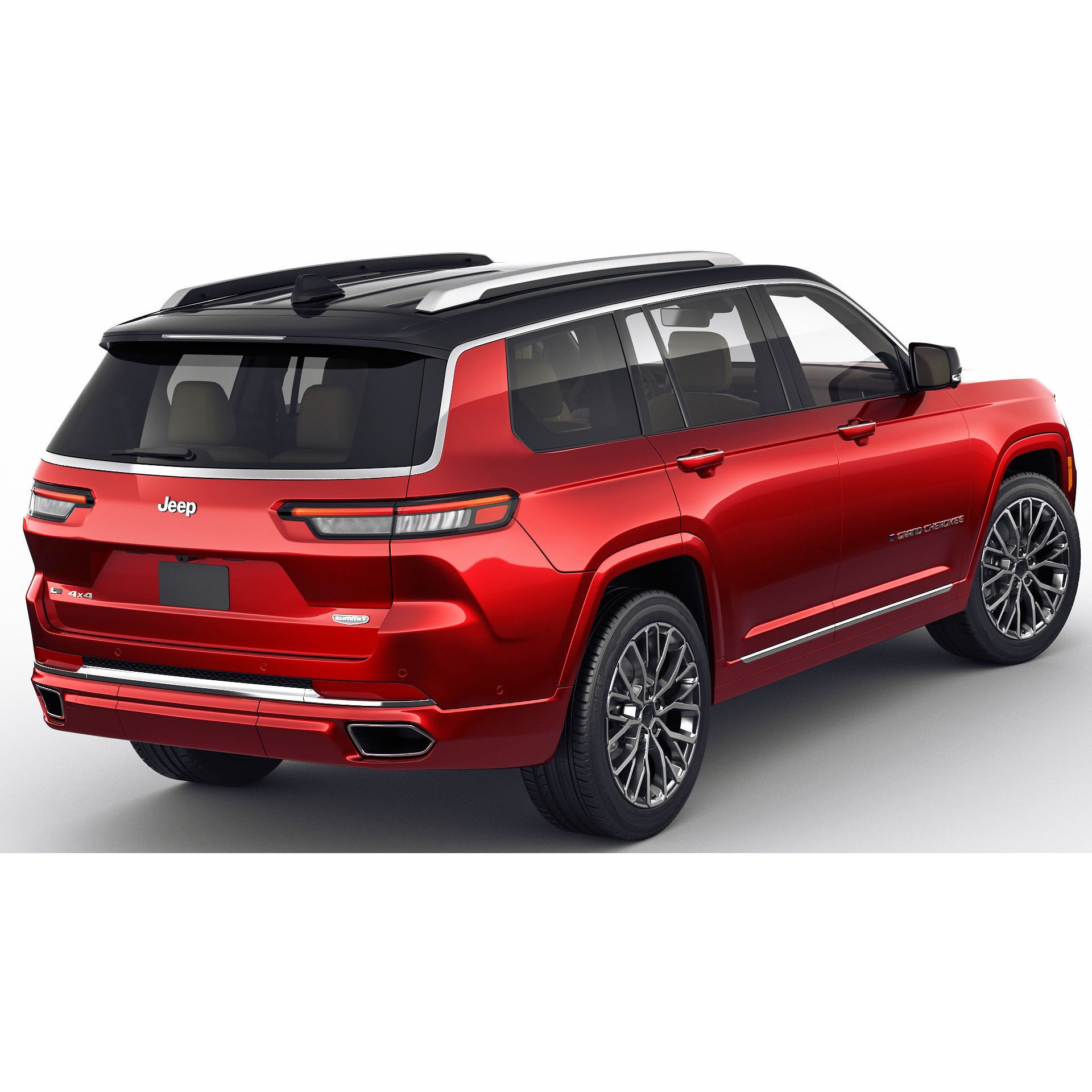 Jeep Grand Cherokee L 2022 - Detailed 3D Model - View 4