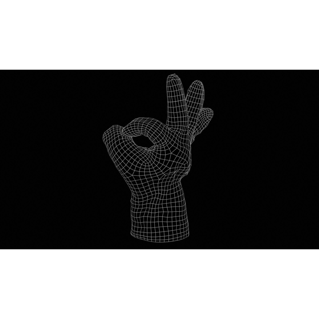 Gloved Hand 3D Model – Low Poly Character Asset, PBR Textures - View 13