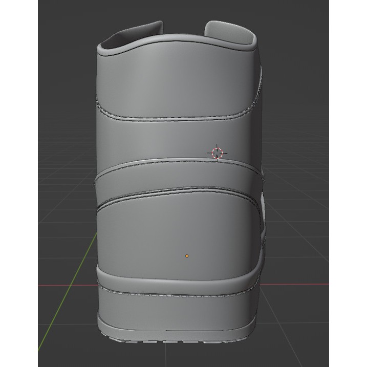 Nike Air Jordan 1 Mid 3D Model – Low-Poly Game Asset, FBX, OBJ, Blender - View 12