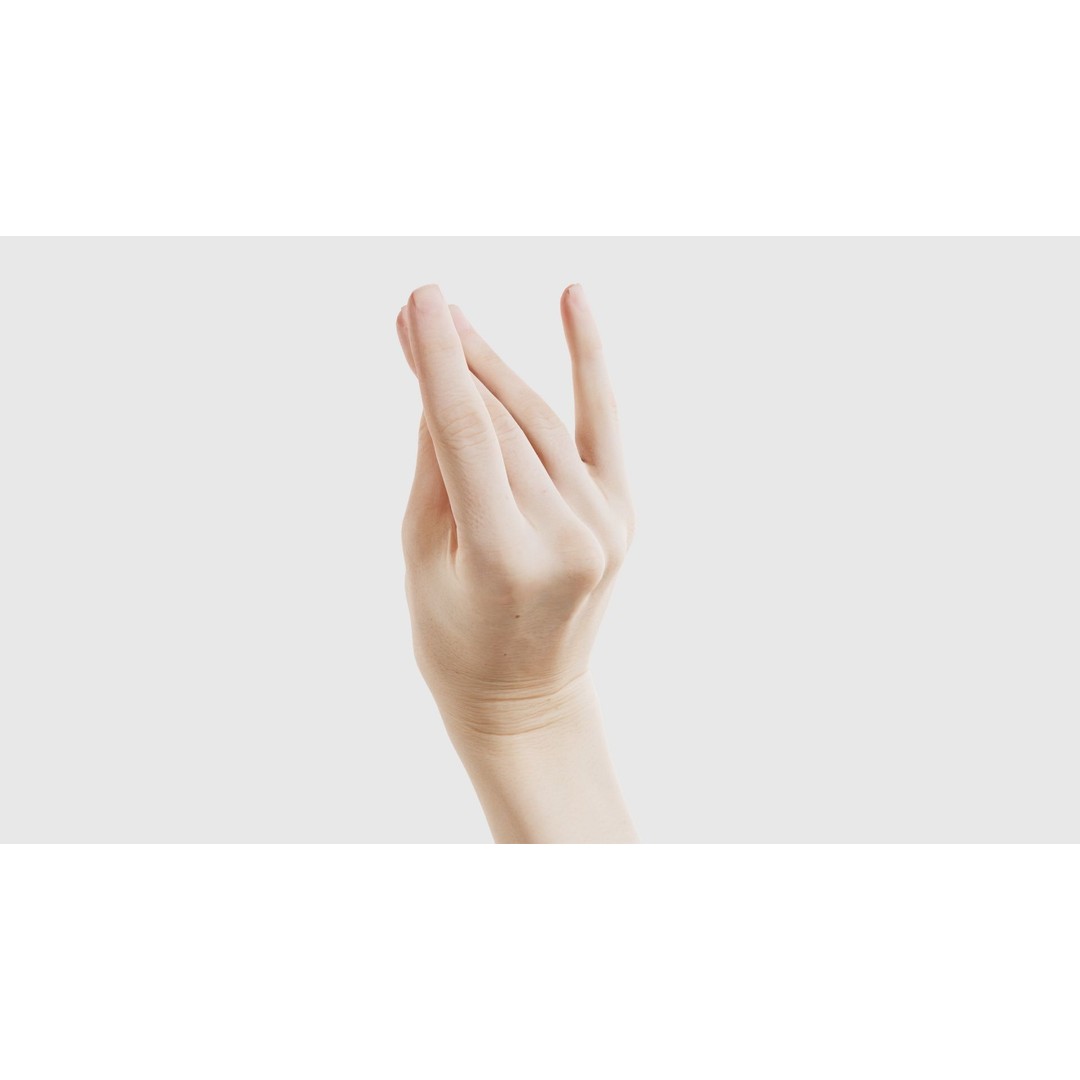 Single Hand 3D Model – Low Poly Character with PBR Textures