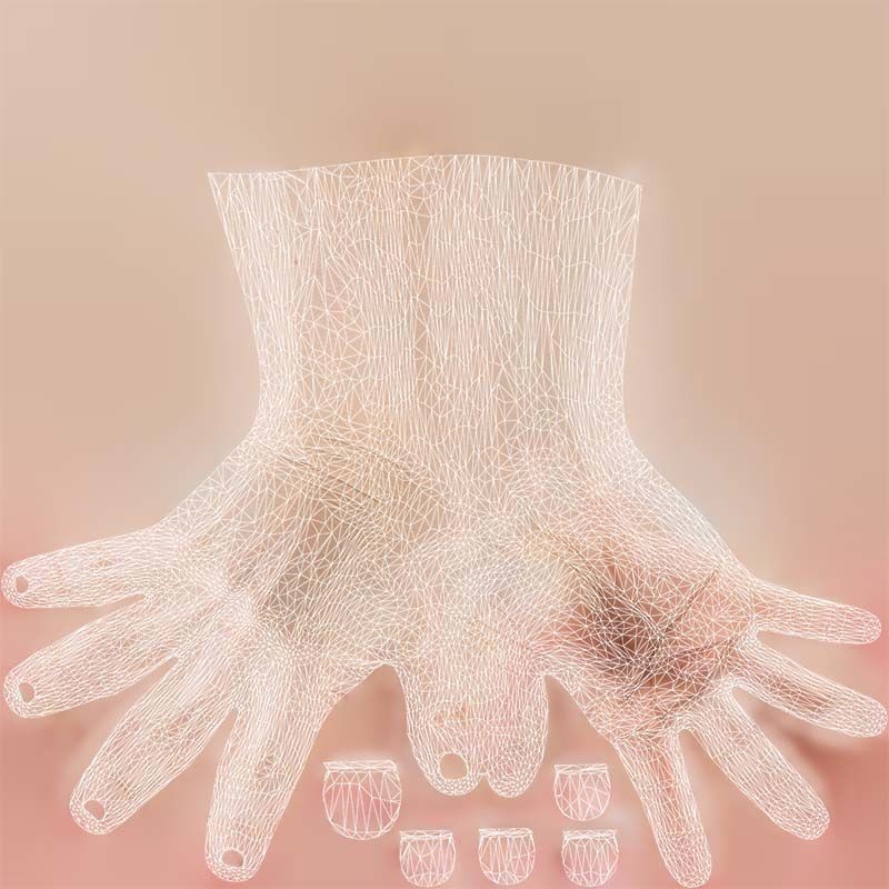 Single Hand 3D Model – Low Poly Character with PBR Textures - View 16