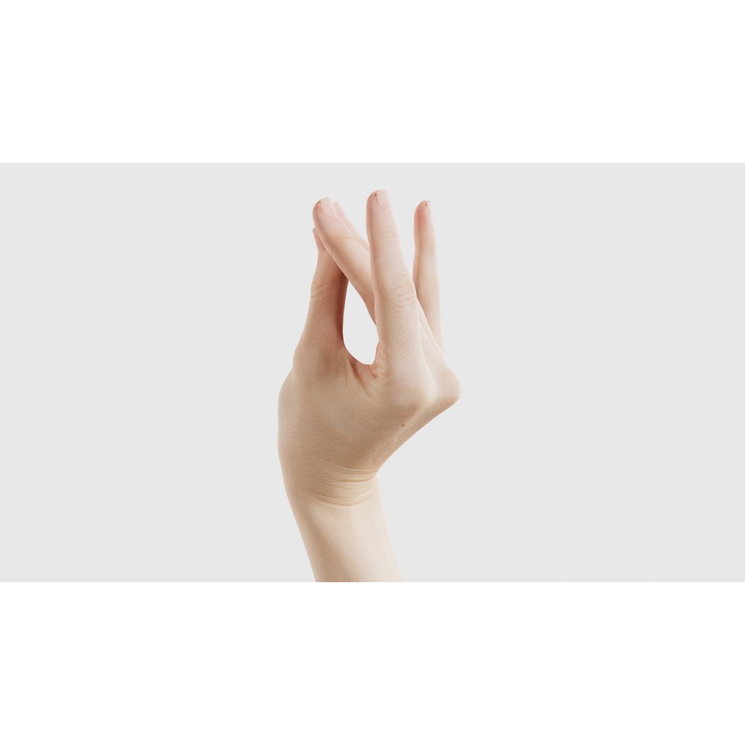Single Hand 3D Model – Low Poly Character with PBR Textures - View 17