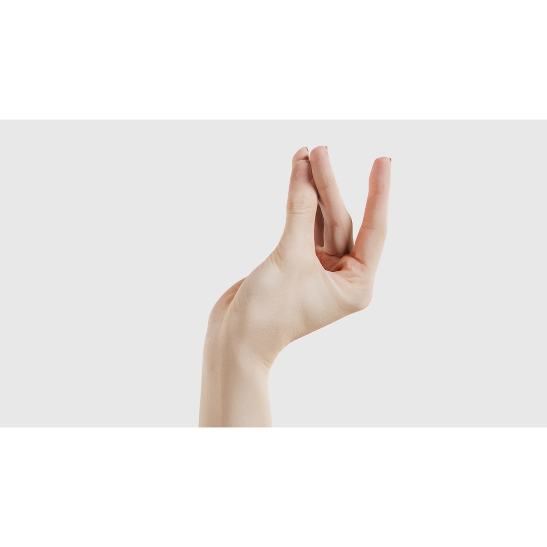 Single Hand 3D Model – Low Poly Character with PBR Textures - View 19