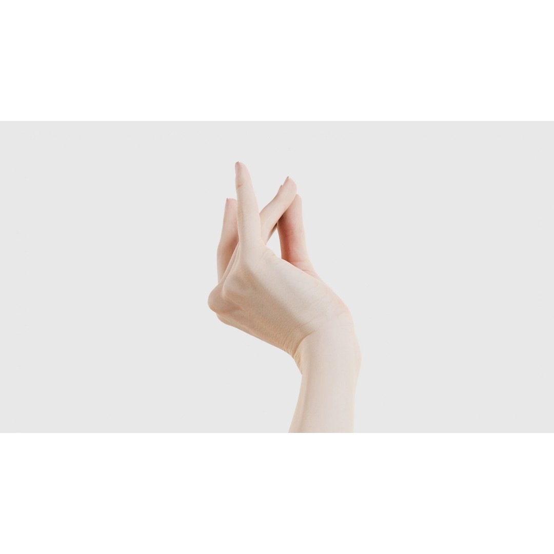 Single Hand 3D Model – Low Poly Character with PBR Textures - View 24