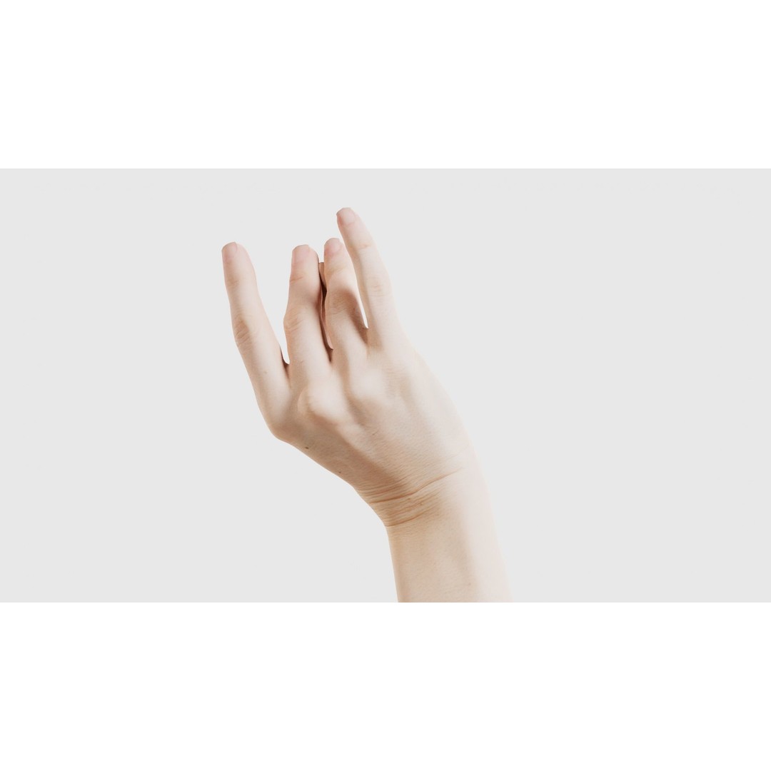 Single Hand 3D Model – Low Poly Character with PBR Textures - View 26