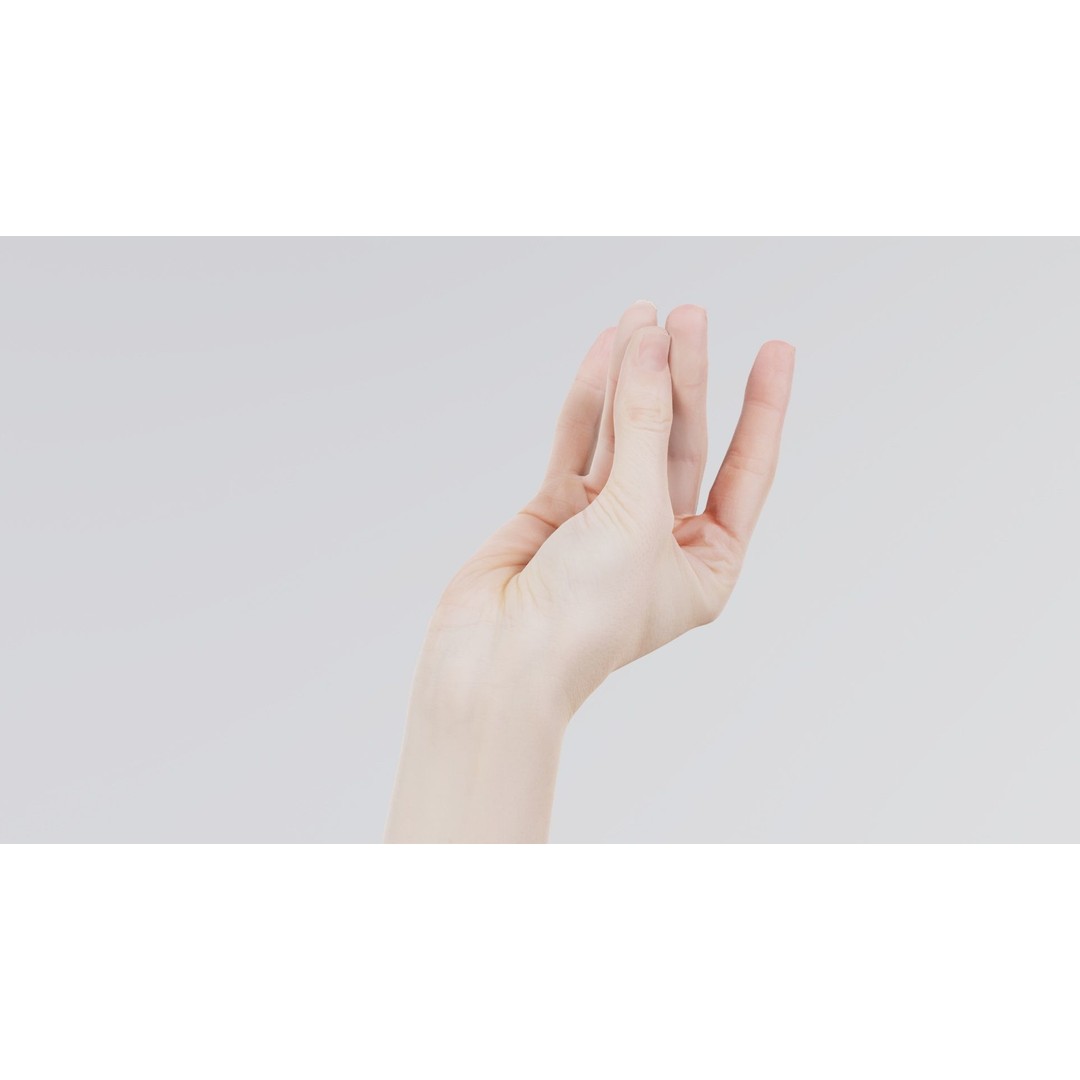 Single Hand 3D Model – Low Poly Character with PBR Textures - View 7