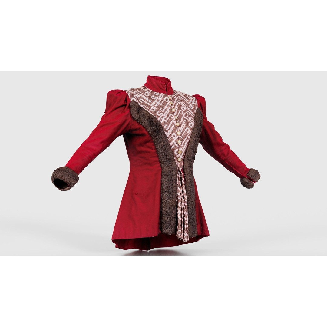 Queen Jacket 3D Model – Low Poly Outerwear with PBR Textures, FBX - View 18