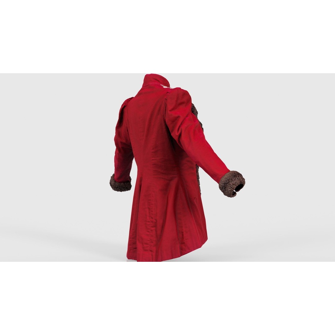 Queen Jacket 3D Model – Low Poly Outerwear with PBR Textures, FBX - View 21