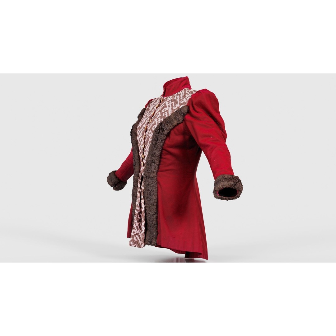 Queen Jacket 3D Model – Low Poly Outerwear with PBR Textures, FBX - View 27