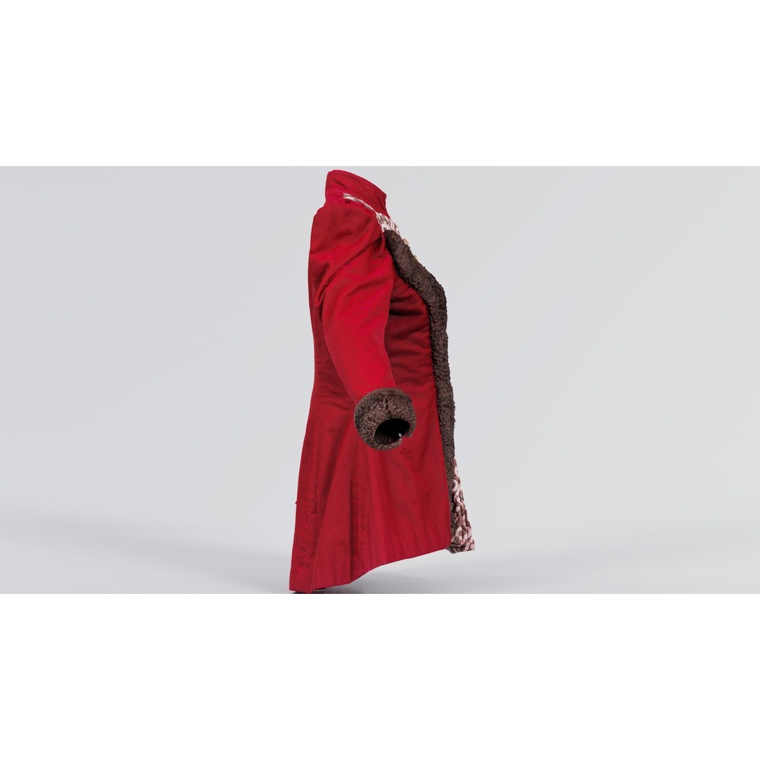 Queen Jacket 3D Model – Low Poly Outerwear with PBR Textures, FBX - View 8