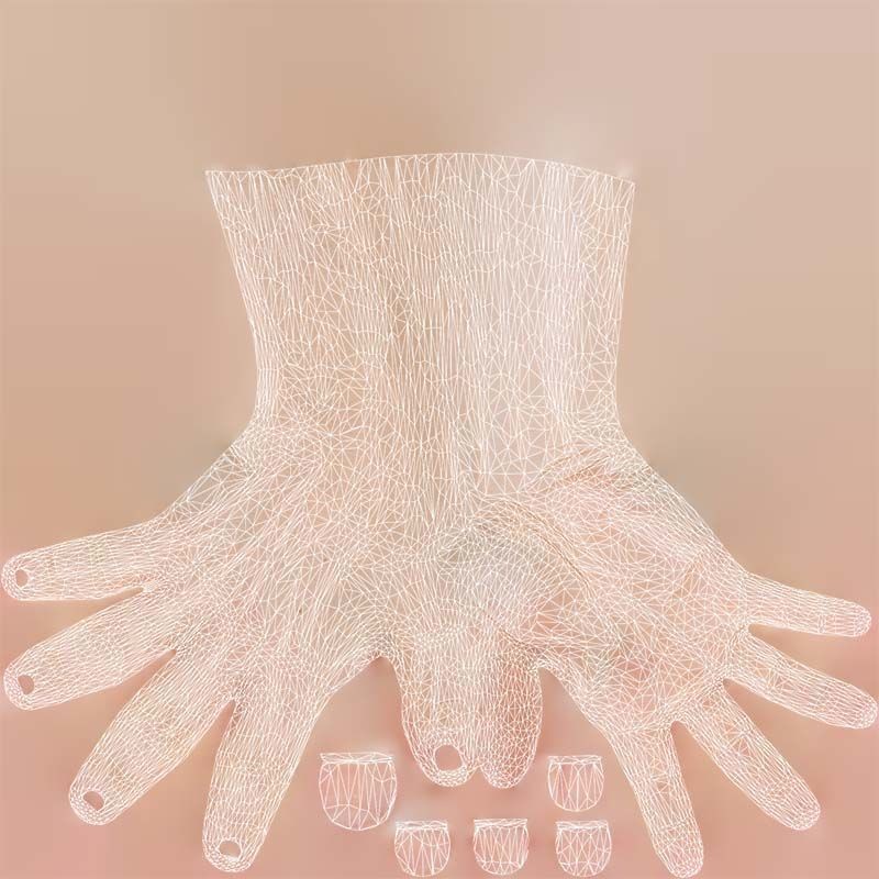 Single Hand 3D Model – Low Poly Photogrammetry Asset, FBX, Blender - View 16