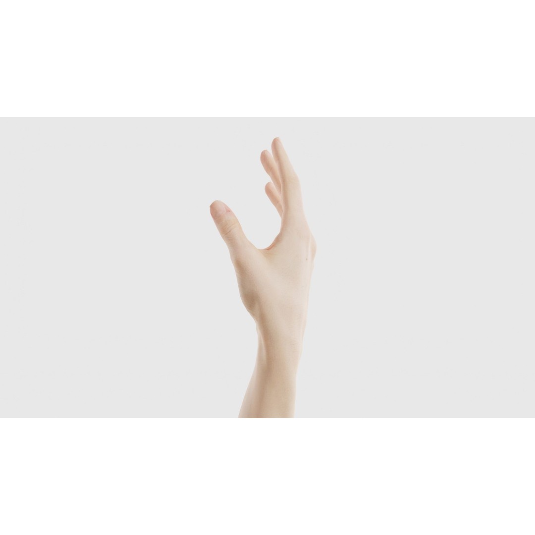 Single Hand 3D Model – Low Poly Photogrammetry Asset, FBX, Blender - View 25
