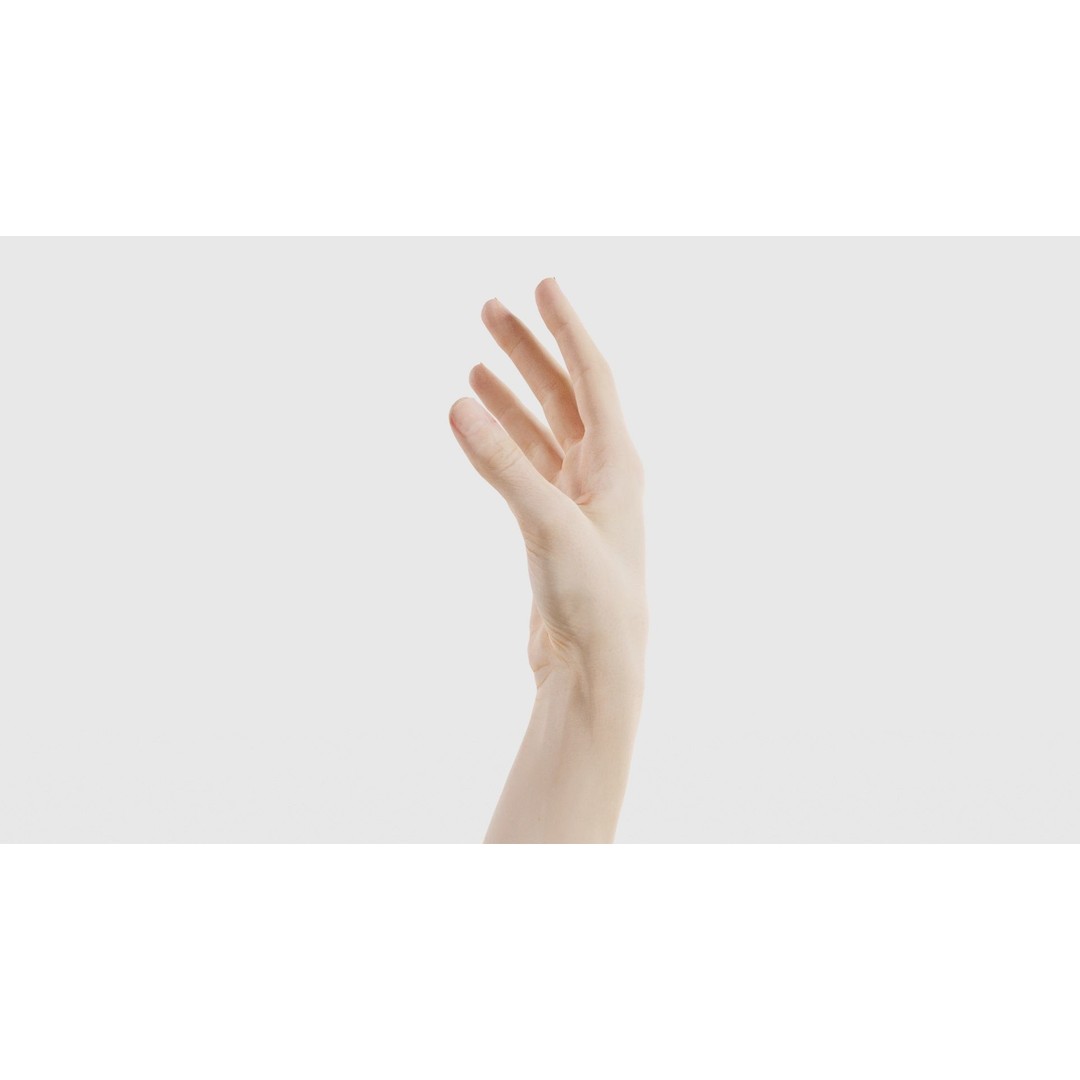 Single Hand 3D Model – Low Poly Photogrammetry Asset, FBX, Blender - View 26