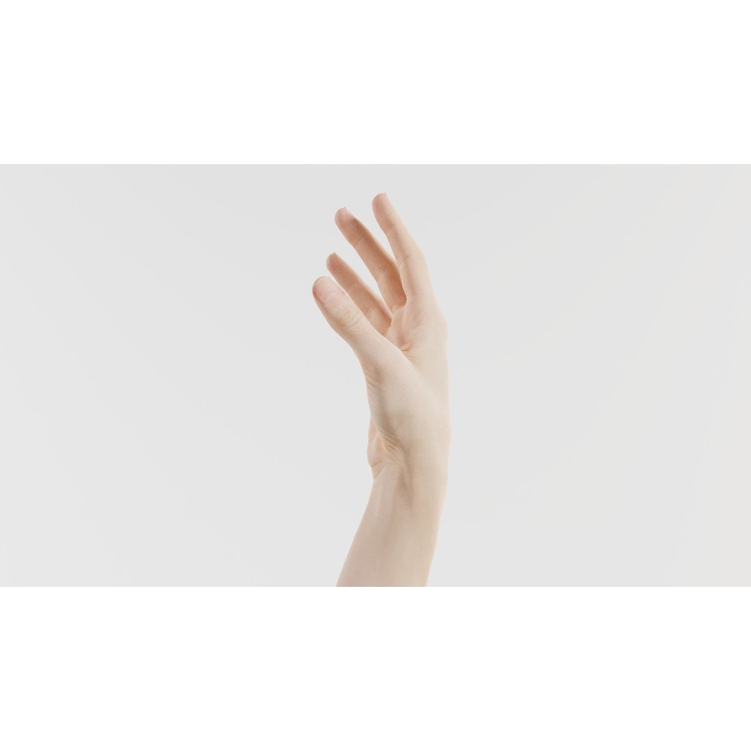 Single Hand 3D Model – Low Poly Photogrammetry Asset, FBX, Blender - View 4