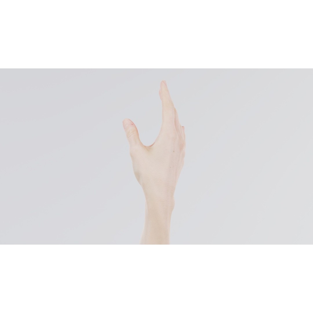 Single Hand 3D Model – Low Poly Photogrammetry Asset, FBX, Blender - View 7