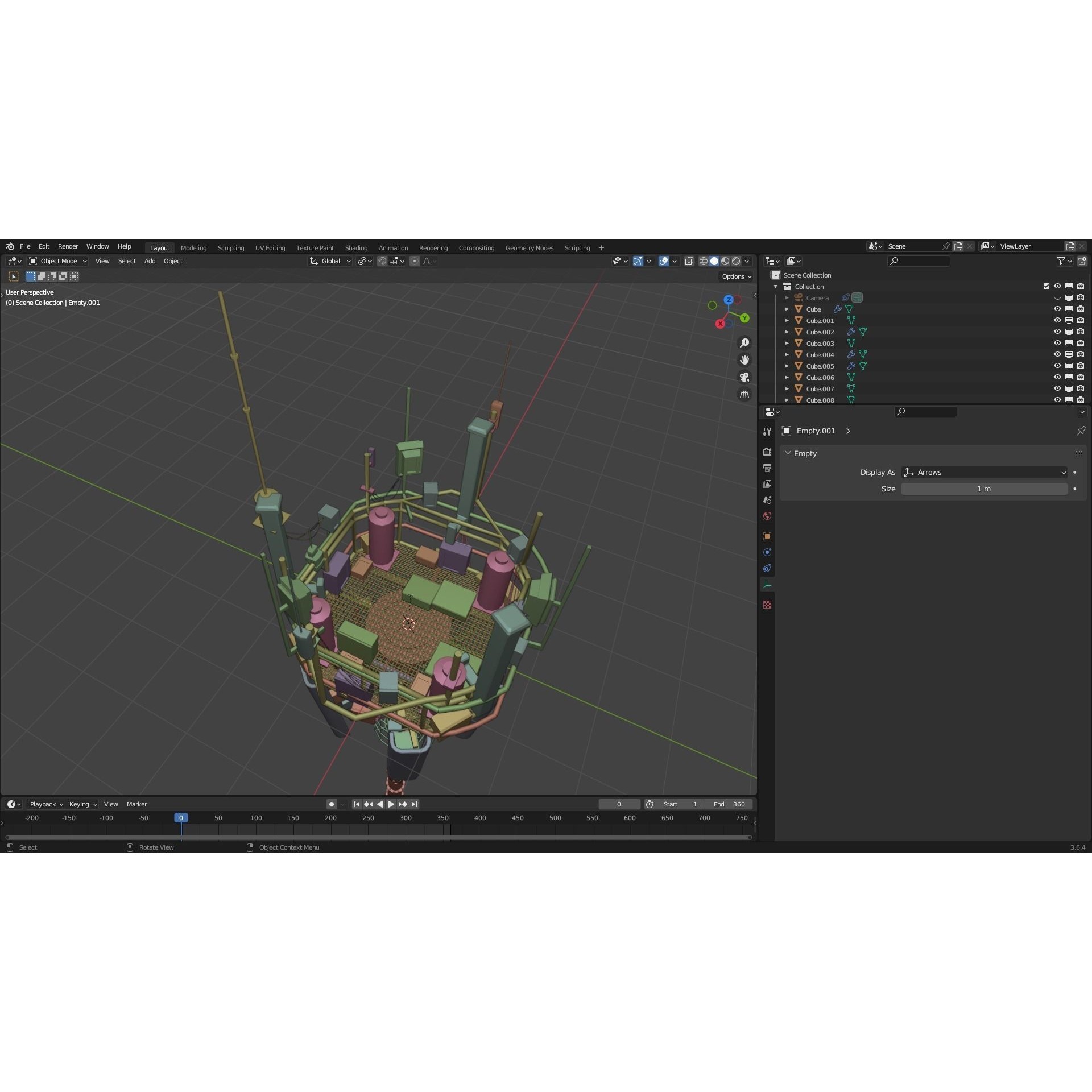 Antenna Tower - Low-Poly Game-Ready 3D Model - View 11