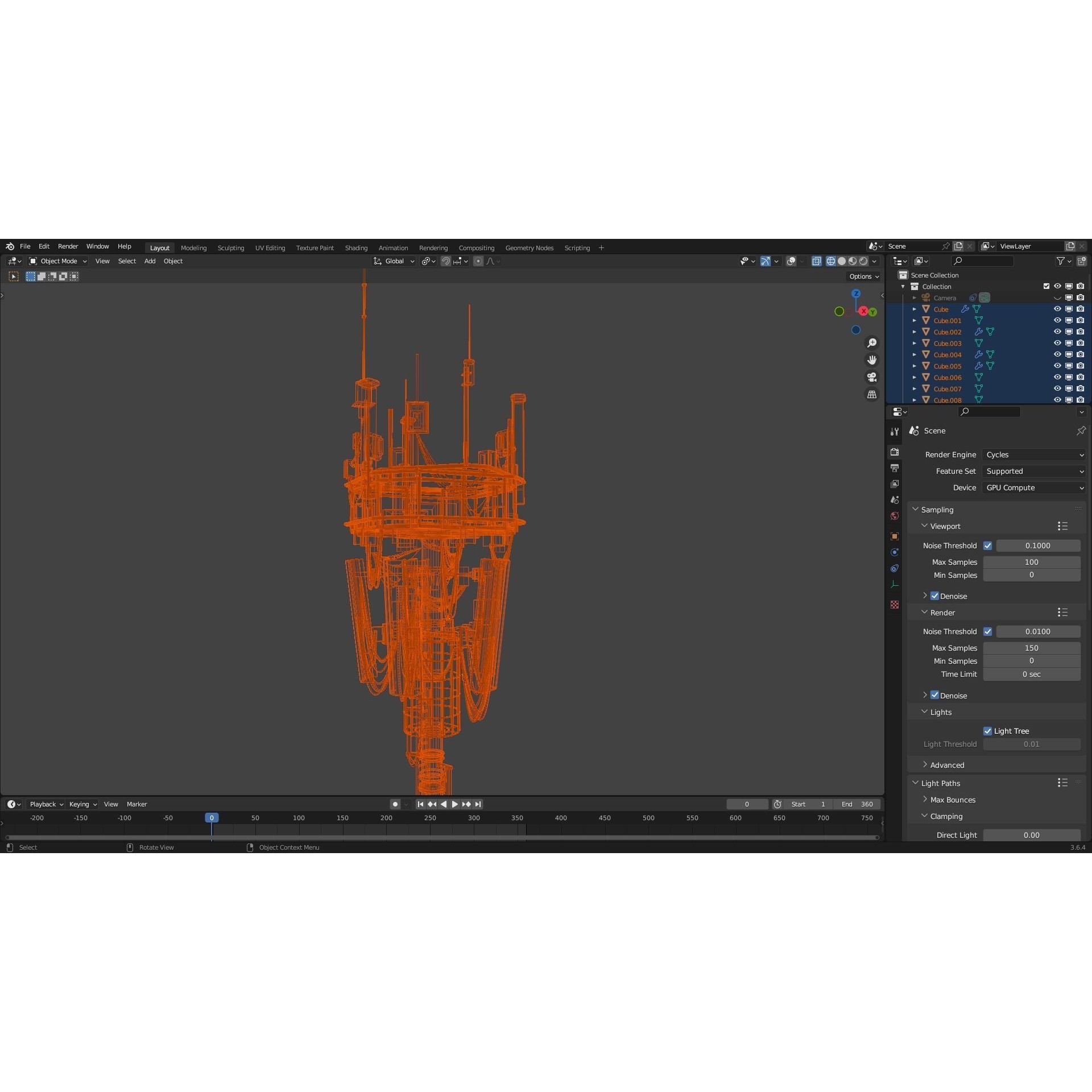 Antenna Tower - Low-Poly Game-Ready 3D Model - View 15